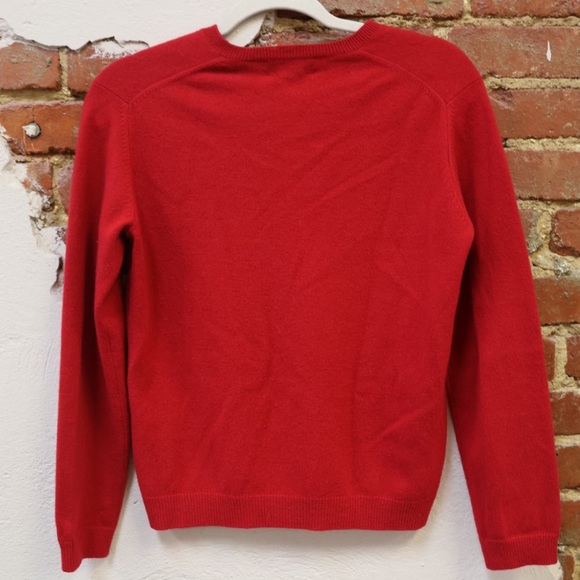 Land’s end red cashmere sweater - Picture 3 of 6